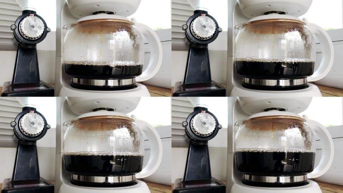 用咖啡壶煮咖啡