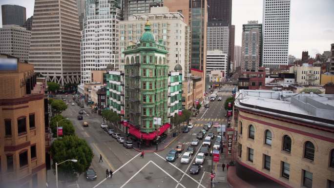 旧金山商务中心鸟瞰图