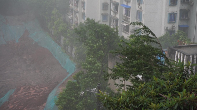 4K夏季暴雨天气