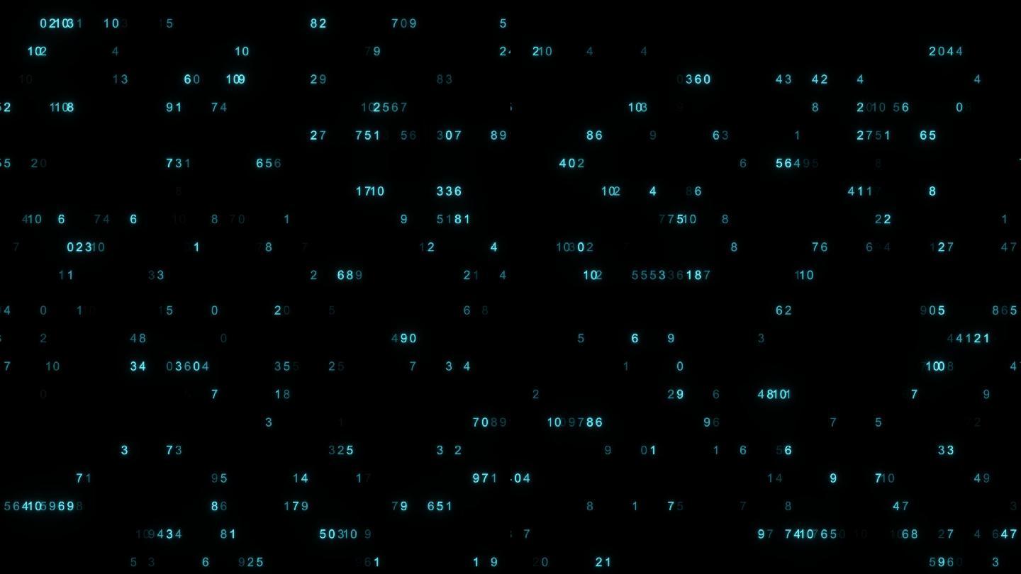 阿拉伯数字闪烁跳动-2