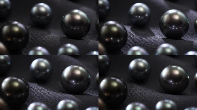 黑珍珠表面光泽光影特写