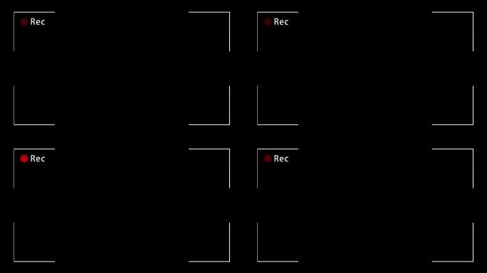 录像机取景框【透明可循环】