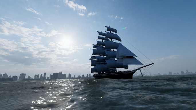 千帆远航航海时代乘风破浪海洋文明起航未来