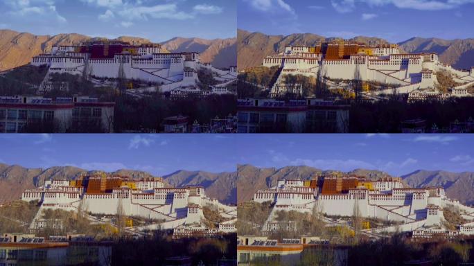 西藏布达拉宫延时摄影