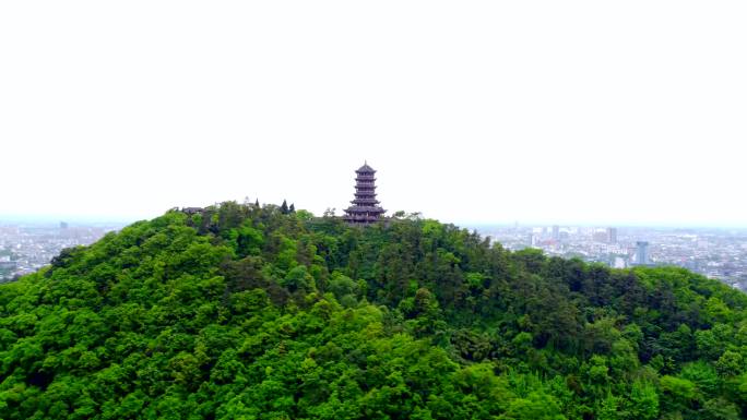 都江堰景区山顶阁楼