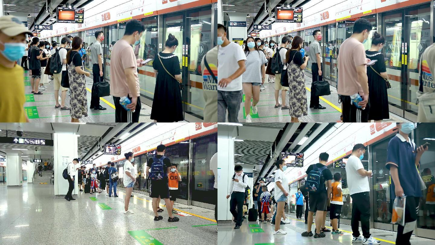杭州地铁9号线延时高清实拍素材