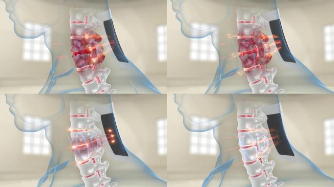 颈椎突出磁疗治颈椎病