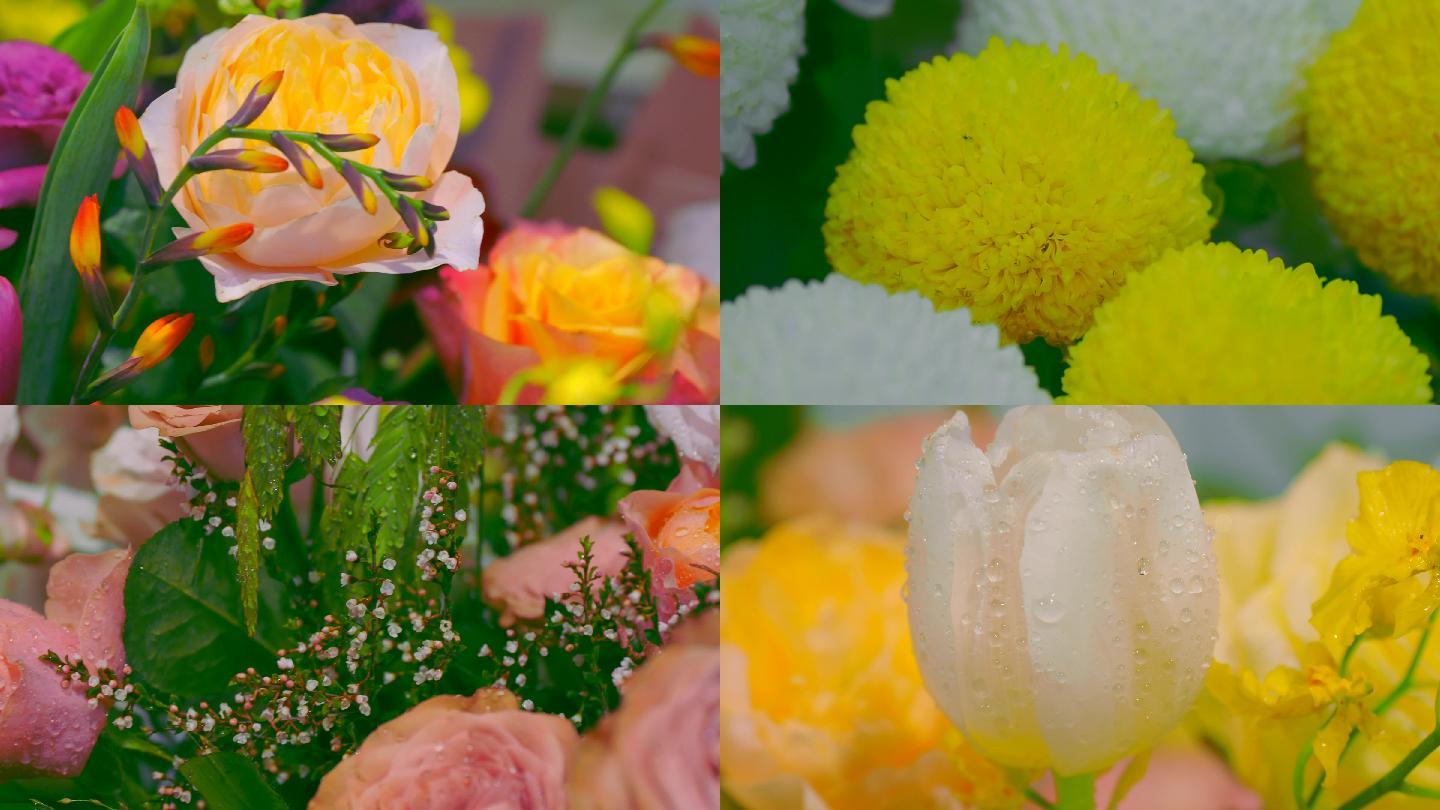 培育黄色鲜花花园视频音效图片_自然风光_实拍视频-图行天下素材网