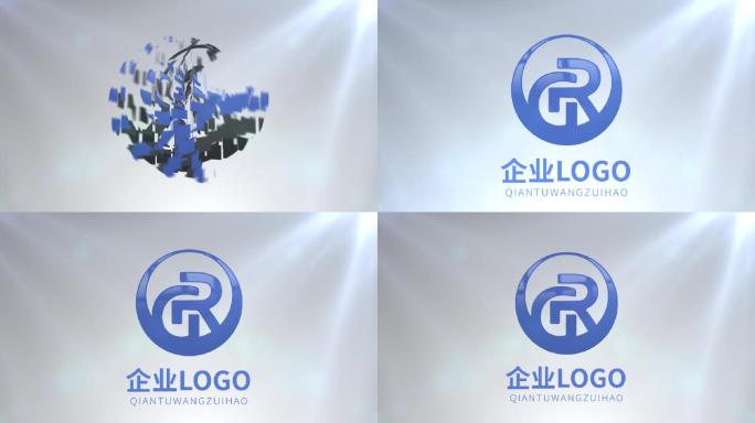 科技简洁logo演绎