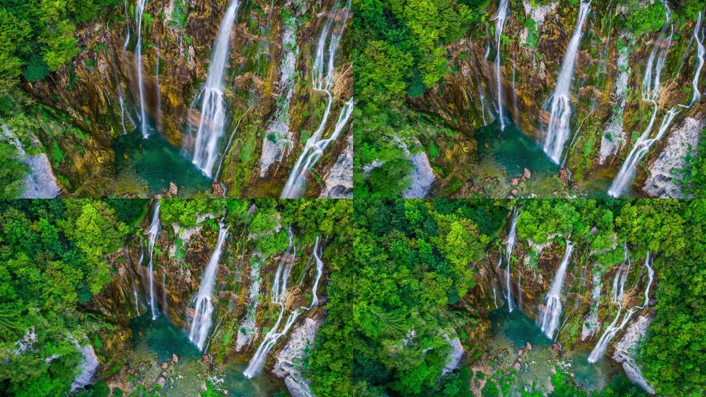 普利特维兹湖国家公园的瀑布