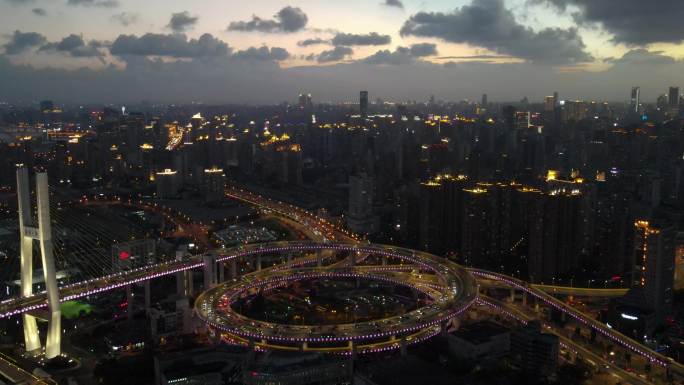 上海浦东 南浦大桥 航拍4k 2021