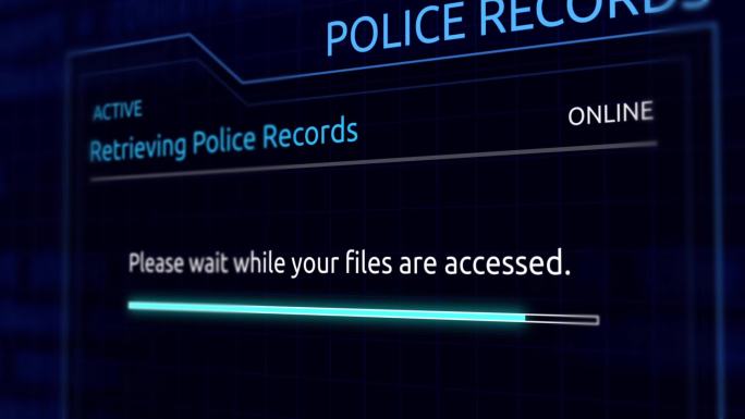 在虚拟数据库中访问机密警察记录