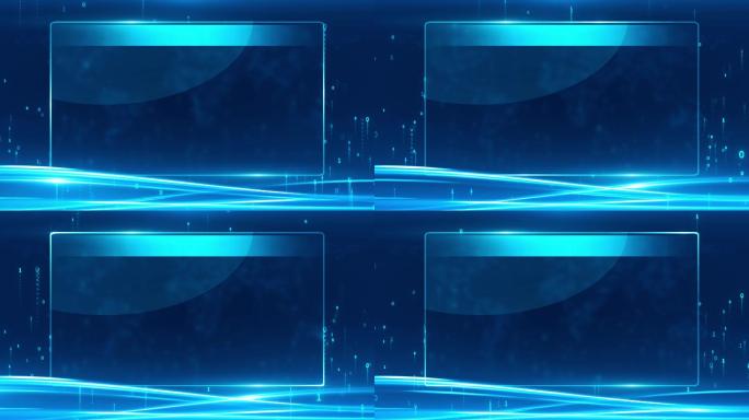 简约新闻科技线条空间文字边框字幕版