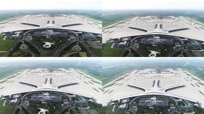 青岛胶东国际机场航拍4k