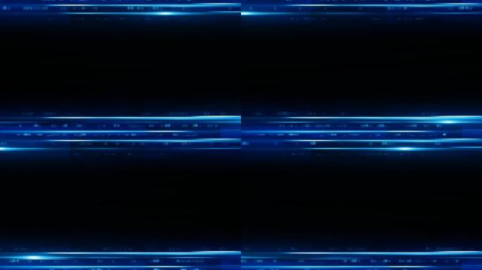 蓝色科技光线条边框通道循环视频遮罩