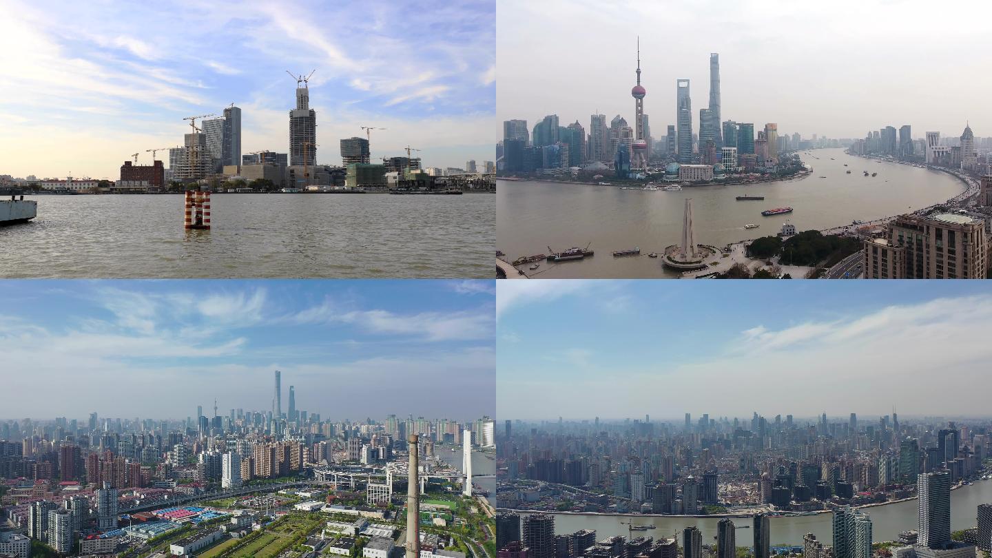 上海建筑城市风光延时