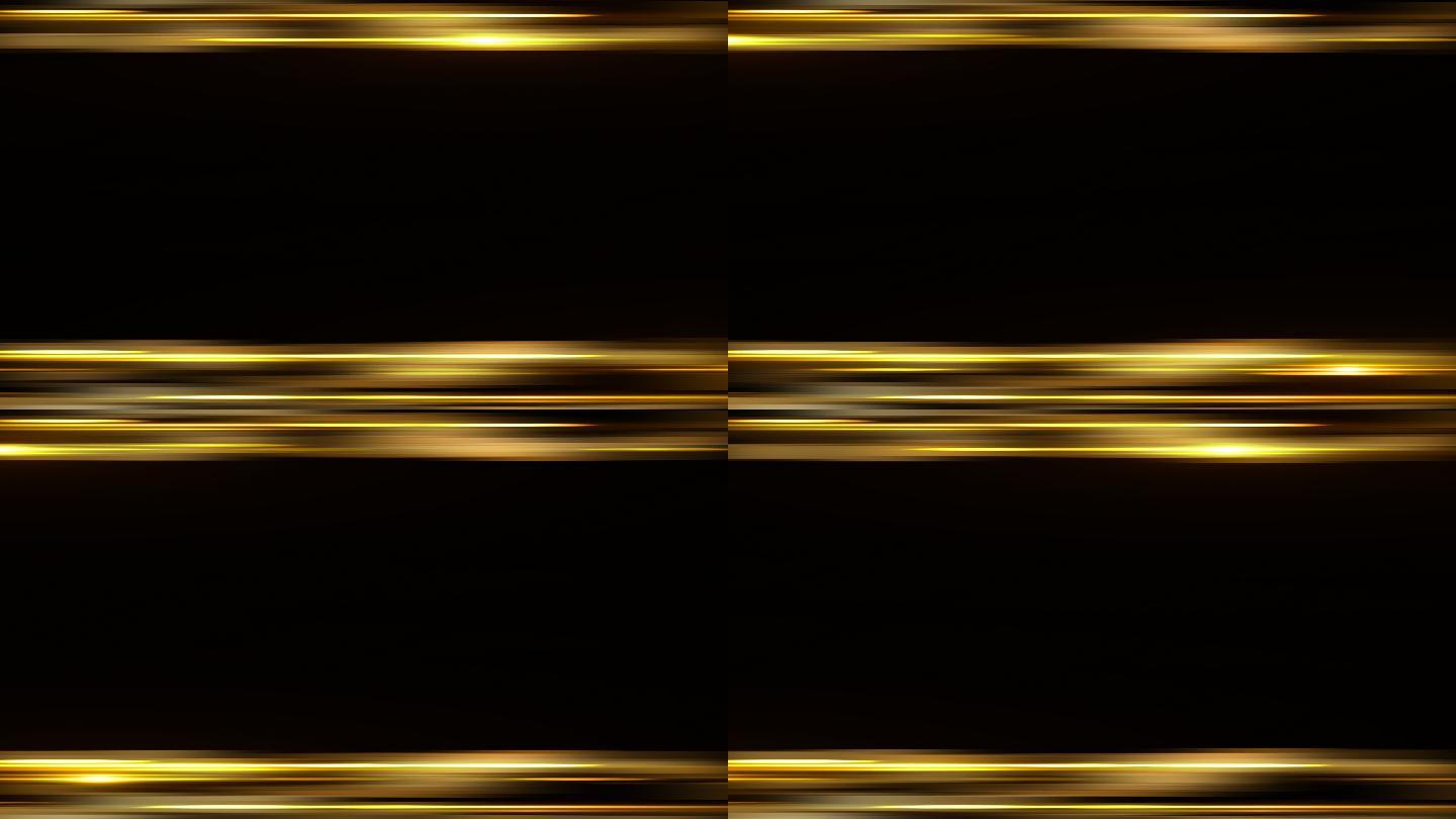 金线条粒子边框通道循环视频遮罩