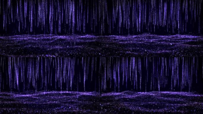 紫色海浪粒子