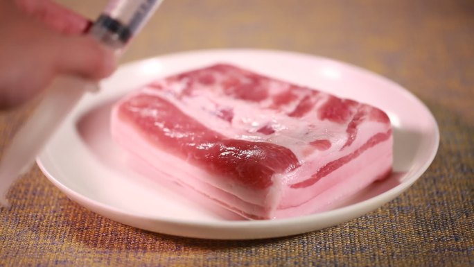 五花肉注水猪肉肉质辨别 (4)