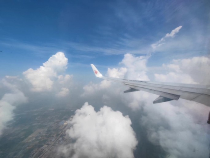 云层 航拍 航班 天空 旅行