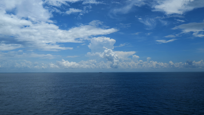 【4K】大海-蓝天白云-深海-海面