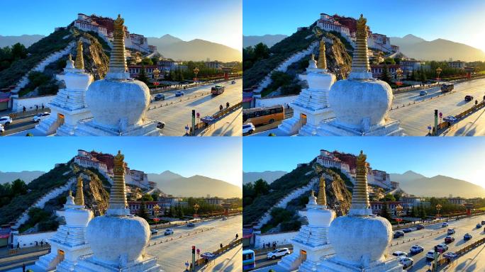 西藏拉萨布达拉宫名胜古迹神圣之地