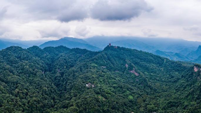 都江堰青城山全景图