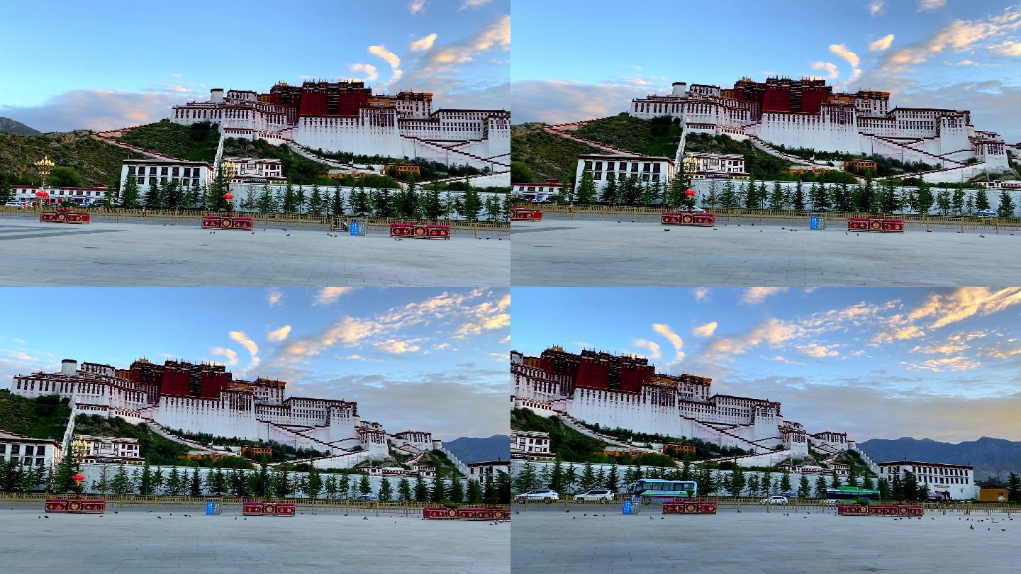 西藏拉萨布达拉宫名胜古迹圣神之地