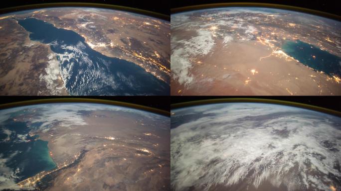 从太空看地球。