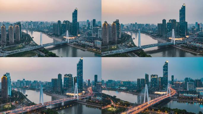 武汉宣传片武汉月湖桥延时摄影4K