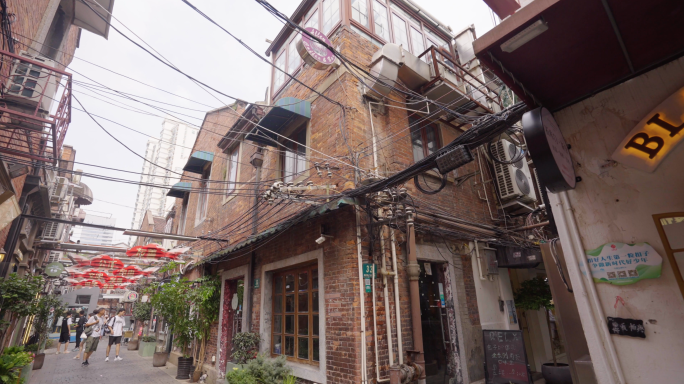 4K田子坊艺术街区-上海老建筑弄堂