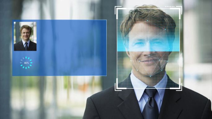 科技人脸扫描识别