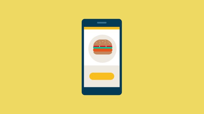 家庭食品配送智能手机应用程序