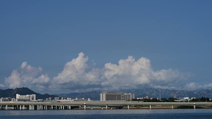4K高清延时青岛胶州湾跨海大桥