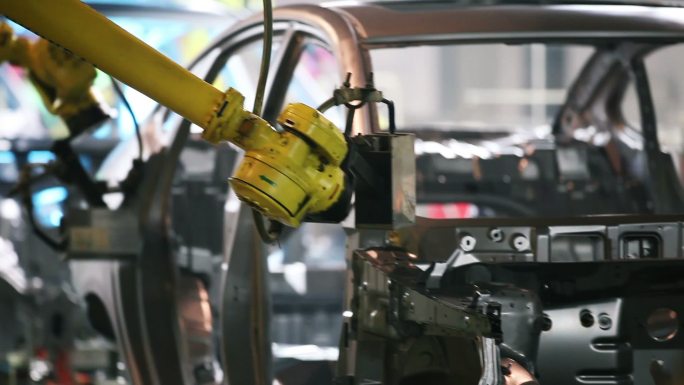 工业机器人检测车金属板工程机械零件
