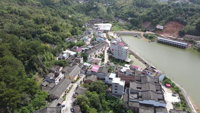 宁德市古田县库区移民航拍