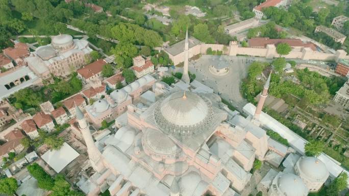 伊斯坦布尔索菲亚教堂航拍