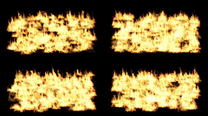 火焰火堆火特效2-alpha透明通道