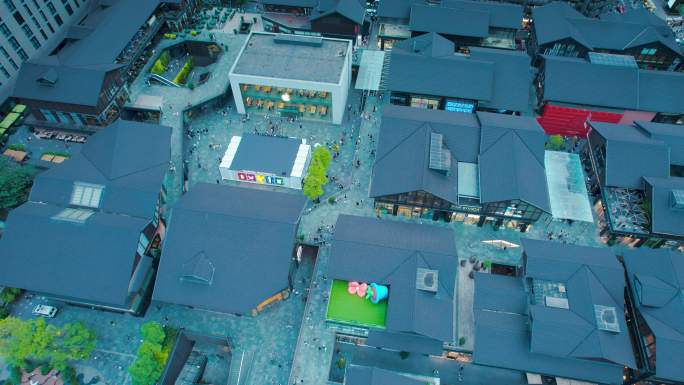 成都航拍素材-太古里-4K-001