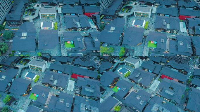 成都航拍素材-太古里-4K-001