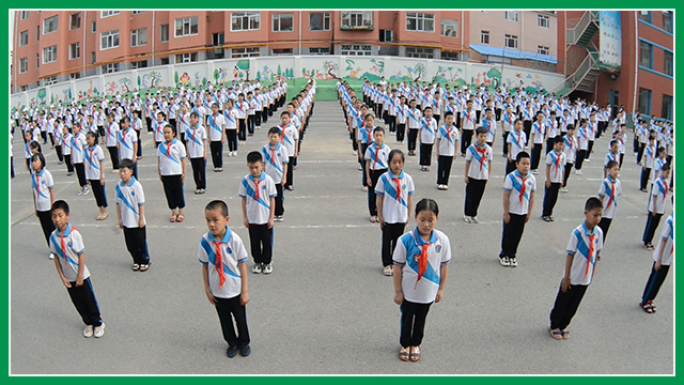 小学生广播体操实拍