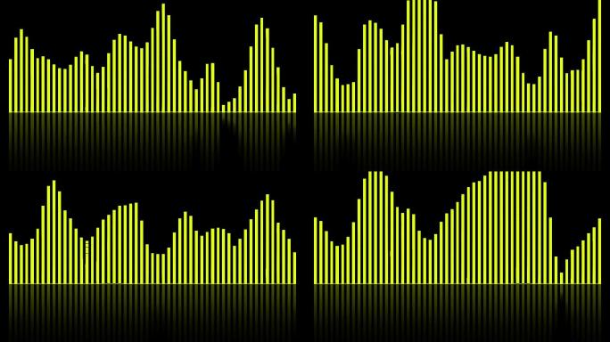 金色声波音频起伏跳动