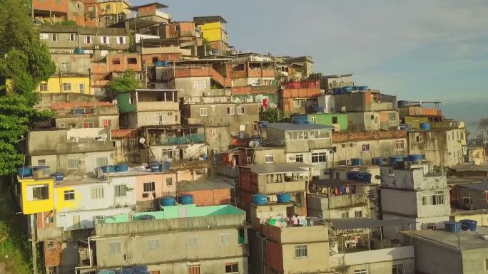 巴西里约热内卢贫民窟鸟瞰图