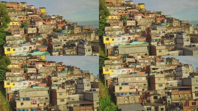 巴西里约热内卢贫民窟鸟瞰图