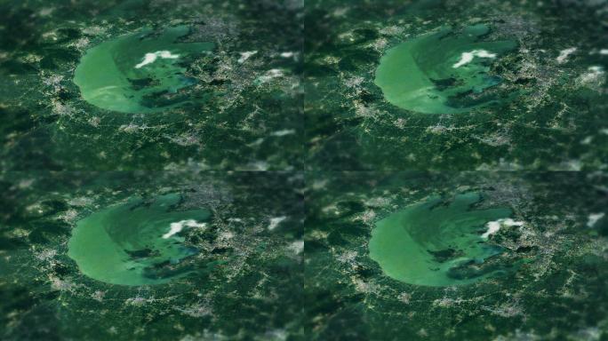 4K太湖地图实景动画