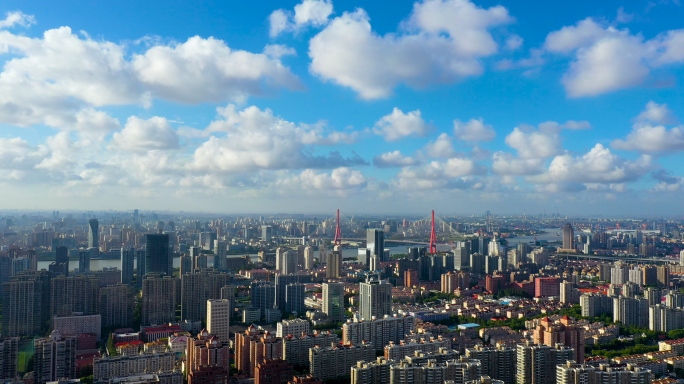 杨高中路张扬路杨浦大桥航拍4K