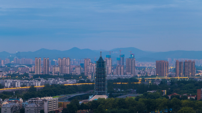 南京大报恩寺日转夜延时