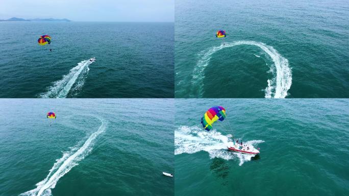 水上摩托艇拖曳滑翔伞2