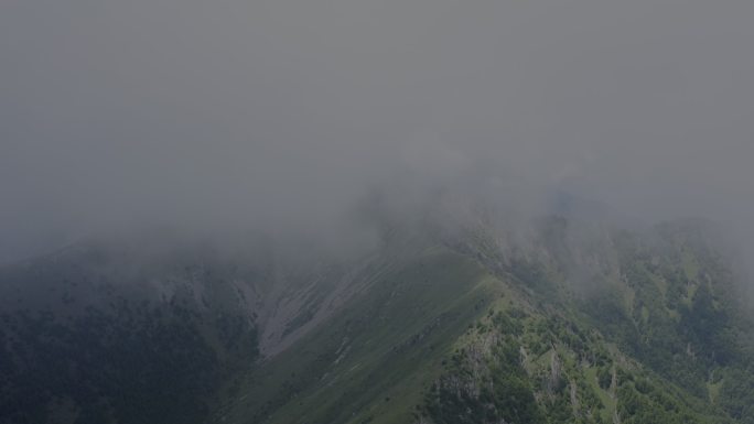 小五台山河北最高峰航拍