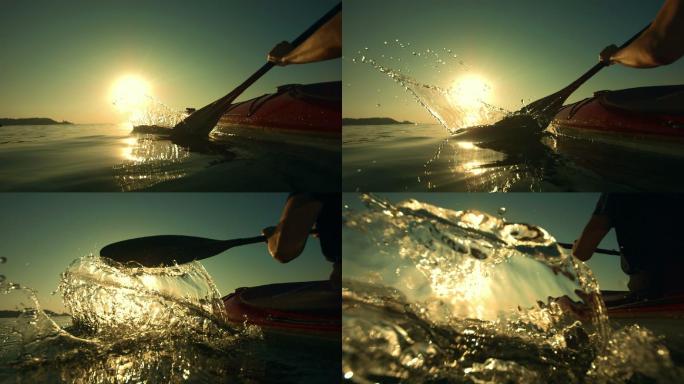 高清超慢摄影：海上皮划艇